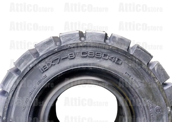 Шина цельнолитая CST 18x7-8 С8904D CL